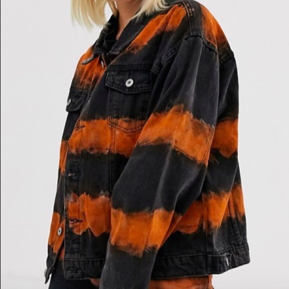 One Above Another Jackets & Blazers - One Above Another oversized jacket tie dye denim